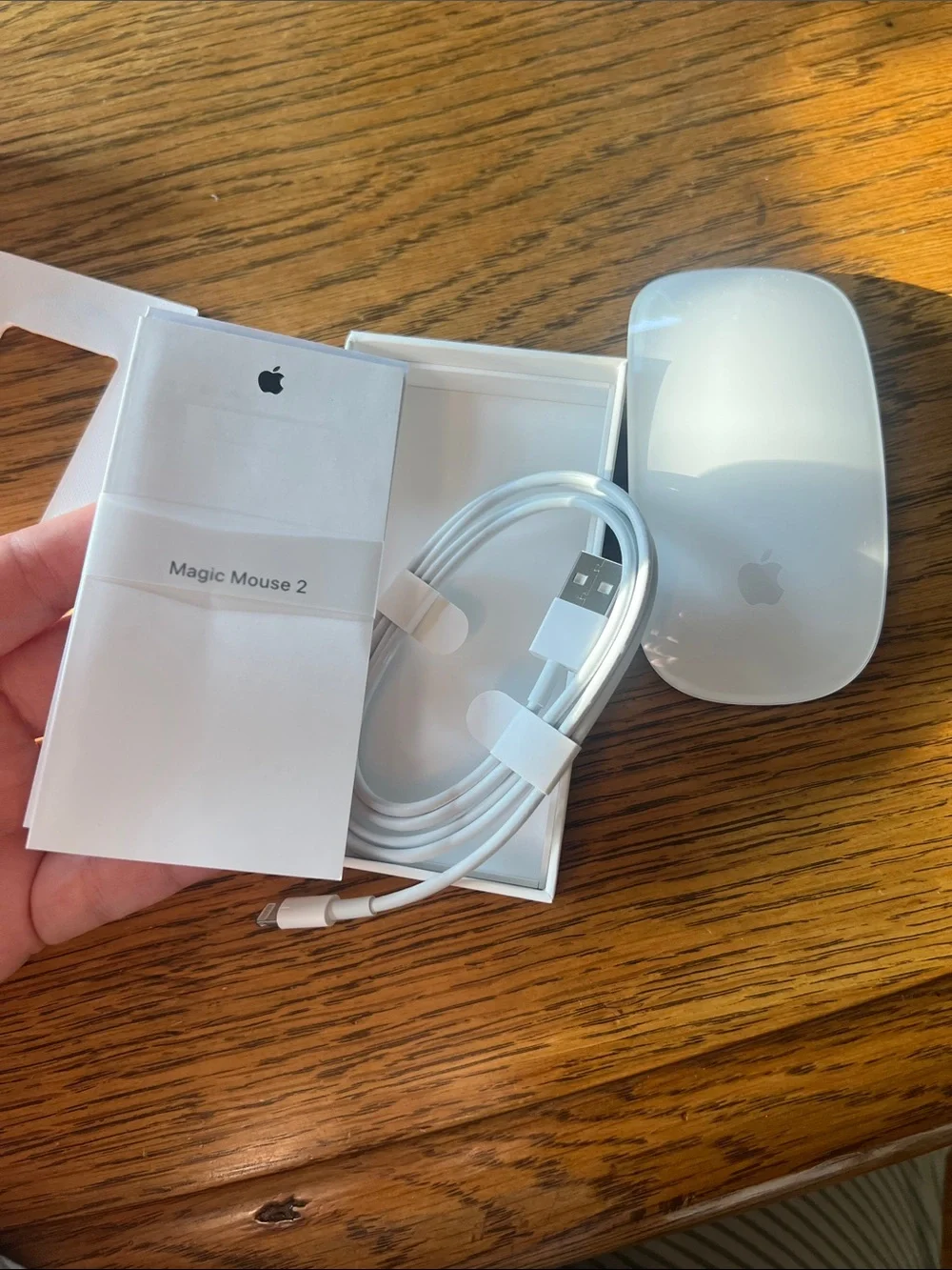 Apple Magic Mouse - White and Silver Wireless Multi‑Touch Mouse